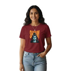 Women’s Graphic Print Round Neck T-Shirt - Shivan (170 GSM single jersey)