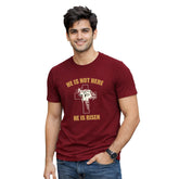 Men’s Graphic Print Round Neck T-Shirt-Jesus(170 GSM single jersey)