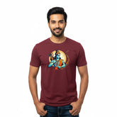 Men’s Graphic Print Round Neck T-Shirt- Jai Shree Ram (170 GSM single jersey)