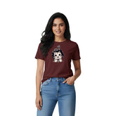 Women’s Graphic Print Round Neck T-Shirt- Krishna (170 GSM single jersey)