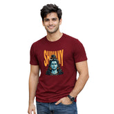 Men’s Graphic Print Round Neck T-Shirt- Shivan (170 GSM single jersey)