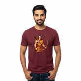 Men’s Graphic Print Round Neck T-Shirt- Jai Shree Ram (170 GSM single jersey)