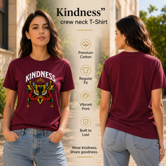 Women's Crew Neck t-shirt - Kindness (170 GSM single jersey)