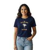 Women’s Graphic Print Round Neck T-Shirt-Jesus(170 GSM single jersey)