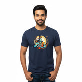 Men’s Graphic Print Round Neck T-Shirt- Jai Shree Ram (170 GSM single jersey)
