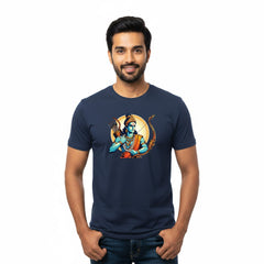 Men’s Graphic Print Round Neck T-Shirt- Jai Shree Ram (170 GSM single jersey)