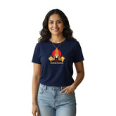 Women’s Graphic Print Round Neck T-Shirt-Thirupathi Balaji (170 GSM single jersey)