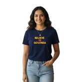 Women’s Graphic Print Round Neck T-Shirt-Thirupathi Balaji (170 GSM single jersey)