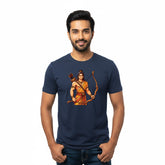 Men’s Graphic Print Round Neck T-Shirt- Jai Shree Ram (170 GSM single jersey)
