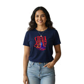 Women’s Graphic Print Round Neck T-Shirt - Shivan (170 GSM single jersey)