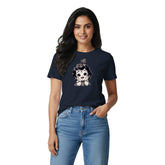 Women’s Graphic Print Round Neck T-Shirt- Krishna (170 GSM single jersey)
