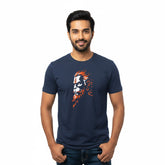 Men’s Graphic Print Round Neck T-Shirt- Hanuman (170 GSM single jersey)