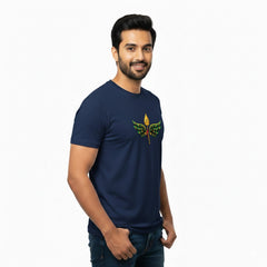 Men’s Graphic Print Round Neck T-Shirt- Murugan (170 GSM single jersey)