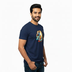 Men’s Graphic Print Round Neck T-Shirt- Jai Shree Ram (170 GSM single jersey)