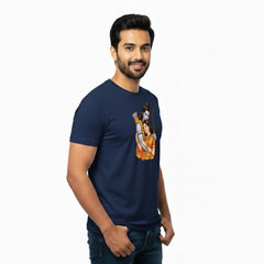 Men’s Graphic Print Round Neck T-Shirt- Jai Shree Ram (170 GSM single jersey)