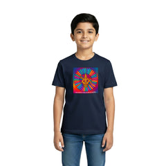 Boy’s Graphic Print Round Neck T-Shirt- Ayyappan