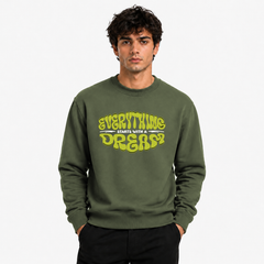Men’s Graphic Print Round Neck Sweatshirt - 270 GSM