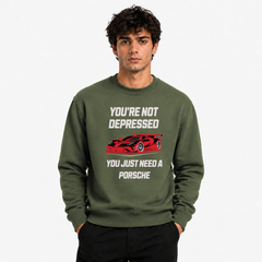 Men’s Graphic Print Round Neck Sweatshirt - 270 GSM