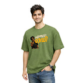 Crew Neck oversized t-shirt - എന്തൂട്ടാ ഗഡി(225 GSM heavyweight fabric)