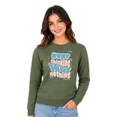 Women’s Graphic Print Round Neck Sweatshirt - 270 GSM