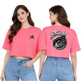 Women’s Oversized Half Sleeve Crop Top - 220 GSM