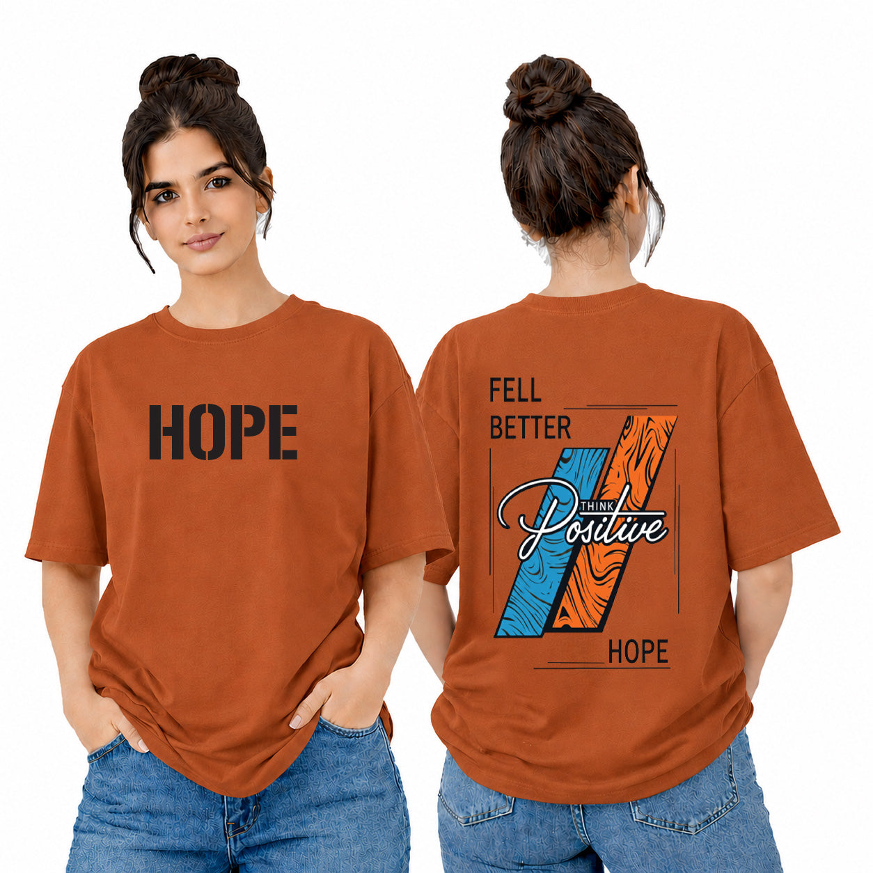 Women’s Oversized T-Shirt - Hope (225 GSM heavyweight fabric)