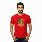 Men’s Graphic Print Round Neck T-Shirt- Murugan (170 GSM single jersey)