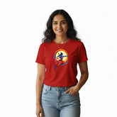 Women’s Graphic Print Round Neck T-Shirt- Jai Shree Ram (170 GSM single jersey)