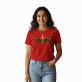 Women’s Graphic Print Round Neck T-Shirt- Murugan (170 GSM single jersey)