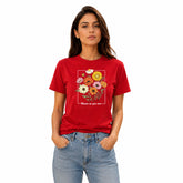 Women's Crew Neck t-shirt - Bloom as you are (170 GSM single jersey)