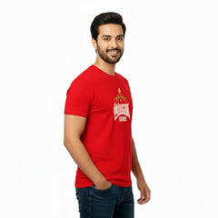 Men’s Graphic Print Round Neck T-Shirt- Murugan (170 GSM single jersey)
