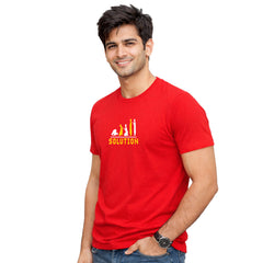 Men’s Graphic Print Round Neck T-Shirt- Allah (170 GSM single jersey)