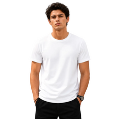 Men’s Plain Round Neck T-Shirt