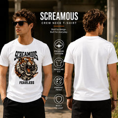 Men's Crew Neck t-shirt - Fearless (170 GSM single jersey)