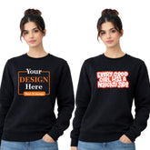 Women Round Neck sweatshirt T-shirt – Customize