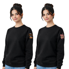 Women Round Neck sweatshirt T-shirt – Customize