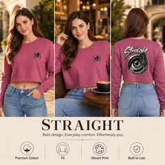 Women’s Crop top full Sleeve - 270 GSM