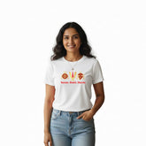 Women’s Graphic Print Round Neck T-Shirt-Thirupathi Balaji (170 GSM single jersey)