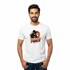 Men’s Graphic Print Round Neck T-Shirt- Hanuman (170 GSM single jersey)