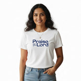 Women’s Graphic Print Round Neck T-Shirt-Jesus(170 GSM single jersey)