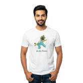 Men’s Graphic Print Round Neck T-Shirt- Krishna (170 GSM single jersey)