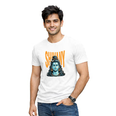 Men’s Graphic Print Round Neck T-Shirt- Shivan (170 GSM single jersey)