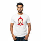 Men’s Graphic Print Round Neck T-Shirt- Buddha (170 GSM single jersey)