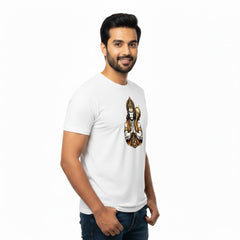 Men’s Graphic Print Round Neck T-Shirt- Hanuman (170 GSM single jersey)