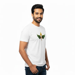 Men’s Graphic Print Round Neck T-Shirt- Murugan (170 GSM single jersey)