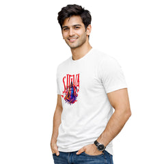 Men’s Graphic Print Round Neck T-Shirt- Shivan (170 GSM single jersey)