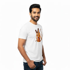 Men’s Graphic Print Round Neck T-Shirt- Jai Shree Ram (170 GSM single jersey)