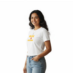 Women’s Graphic Print Round Neck T-Shirt-Thirupathi Balaji (170 GSM single jersey)