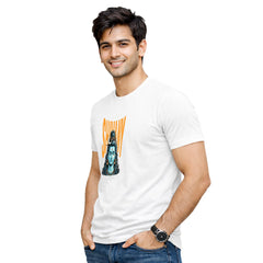 Men’s Graphic Print Round Neck T-Shirt- Shivan (170 GSM single jersey)