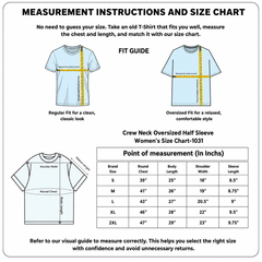 Women's Plain oversize T-shirt - 270 GSM French Terry